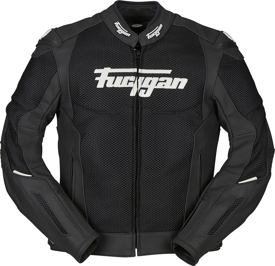 Zdjęcia - Odzież motocyklowa Furygan Speed Mesh Evo, kurtka skórzana/tekstylna , kolor: Czarny/Biały , 